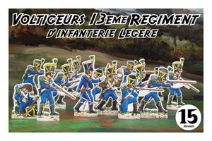 Set of 15 Toy Soldiers in 7 different poses incuding an Officer and bugler