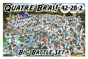 The Battle set contains 28 mounted and 42 foot figures with 2 cannons.